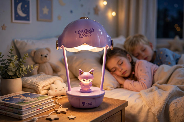 Kids LED Night Lamp - Cute Kuromi Desk Lamp with 2 Light Modes | Trendy Card